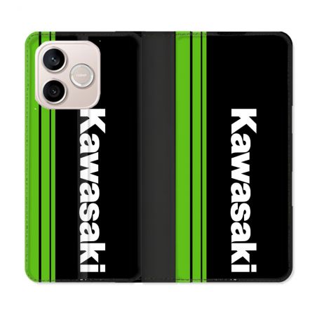 Housse Cuir Portefeuille Pour Honor 600 Lite 5G Moto Kawasaki
