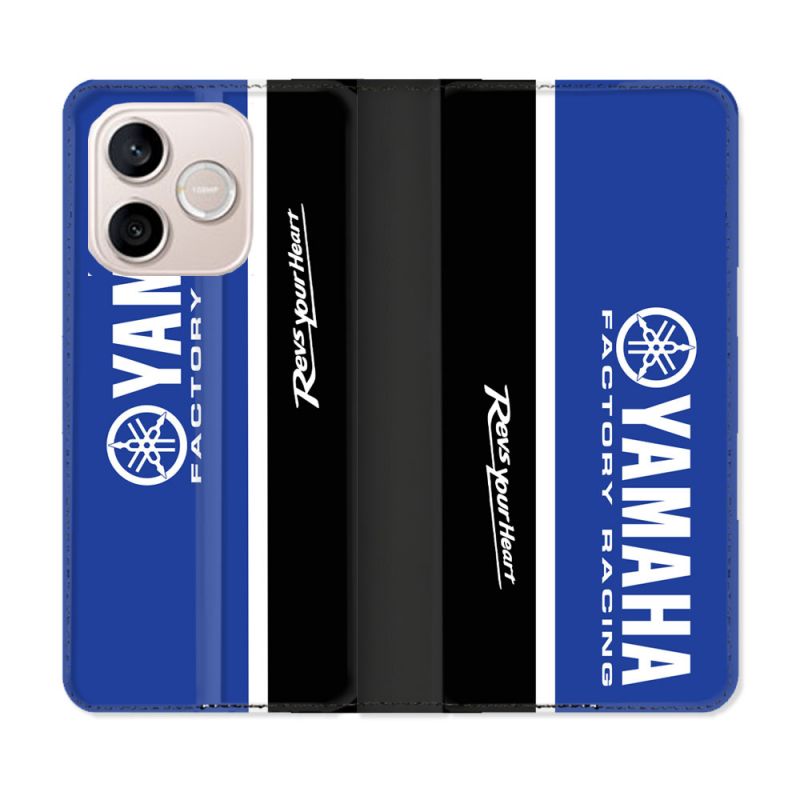 Housse Cuir Portefeuille Pour Honor 600 Lite 5G Moto Yamaha