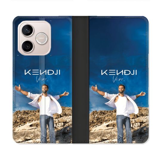 Housse Cuir Portefeuille Pour Honor 600 Lite 5G Musique Kendji