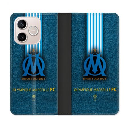 Housse Cuir Portefeuille Pour Honor 600 Lite 5G Olympique Marseille OM Bande