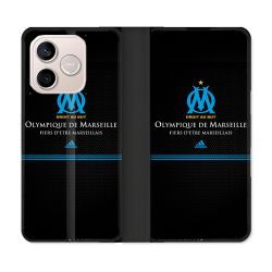 Housse Cuir Portefeuille Pour Honor 600 Lite 5G Olympique Marseille OM Fier etre Marseillais