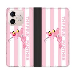 Housse Cuir Portefeuille Pour Honor 600 Lite 5G Panthere Rose