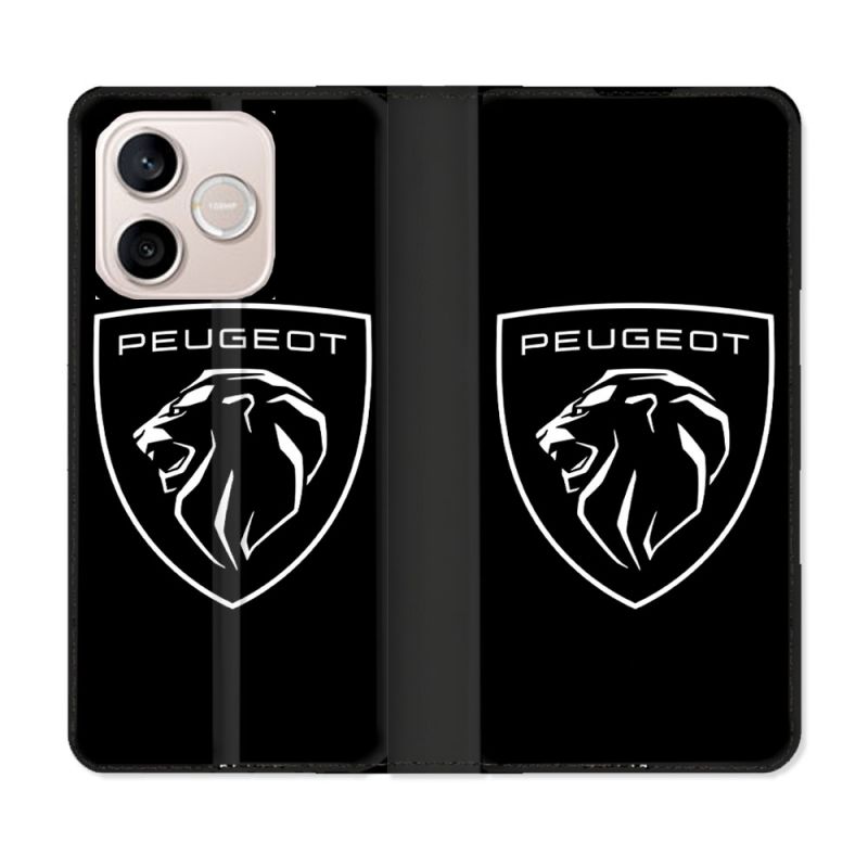 Housse Cuir Portefeuille Pour Honor 600 Lite 5G Peugeot