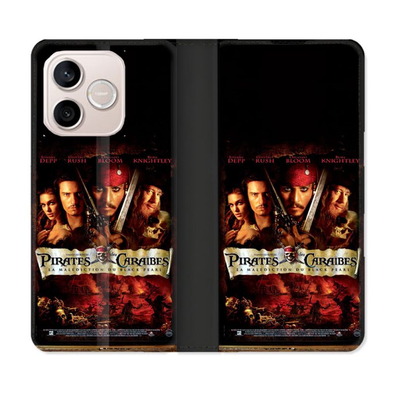 Housse Cuir Portefeuille Pour Honor 600 Lite 5G Pirate Des Caraibes
