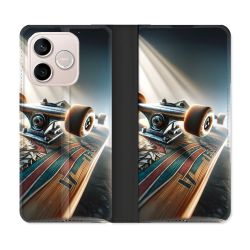 Housse Cuir Portefeuille Pour Honor 600 Lite 5G Planche Skate