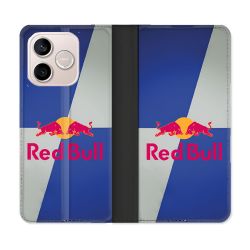 Housse Cuir Portefeuille Pour Honor 600 Lite 5G Red Bull Classique