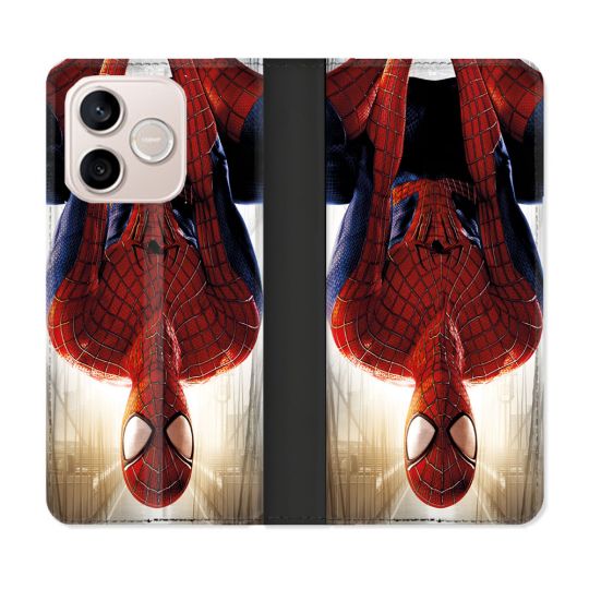 Housse Cuir Portefeuille Pour Honor 600 Lite 5G Spiderman Invers