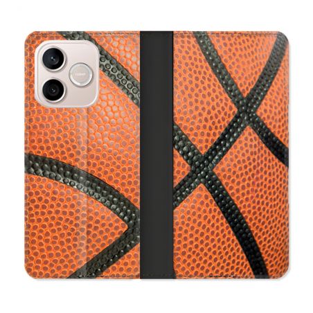 Housse Cuir Portefeuille Pour Honor 600 Lite 5G Sport Ballon Basket