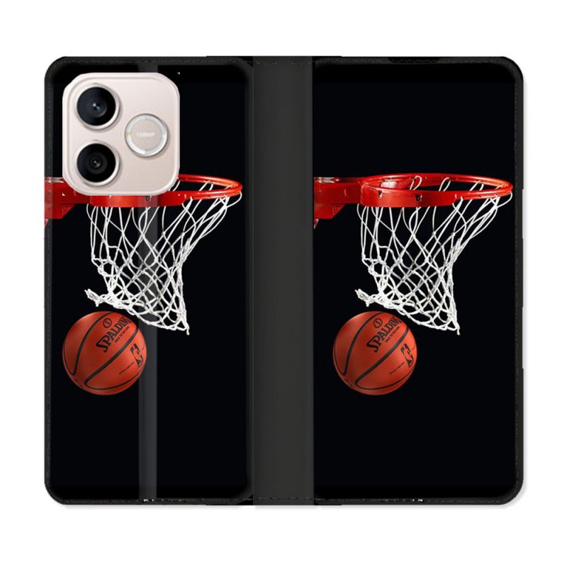Housse Cuir Portefeuille Pour Honor 600 Lite 5G Sport Basket Panier