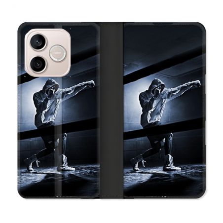Housse Cuir Portefeuille Pour Honor 600 Lite 5G Sport Boxe Poing