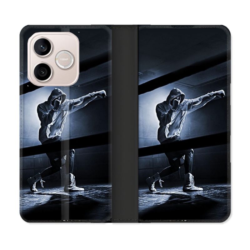 Housse Cuir Portefeuille Pour Honor 600 Lite 5G Sport Boxe Poing