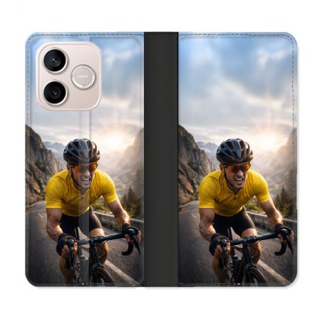 Housse Cuir Portefeuille Pour Honor 600 Lite 5G Sport Cyclisme Maillot Jaune