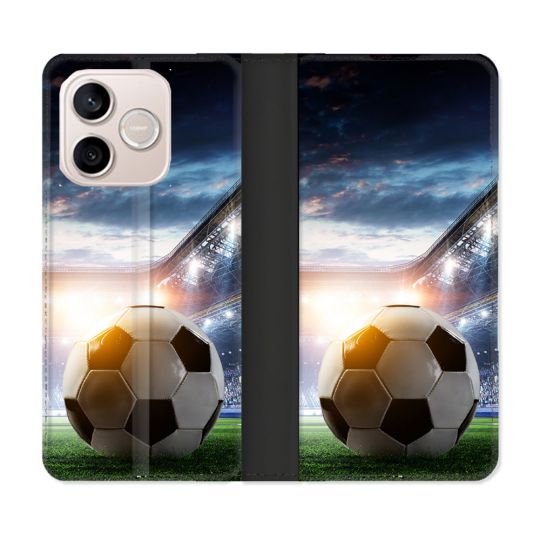 Housse Cuir Portefeuille Pour Honor 600 Lite 5G Sport Football Stade