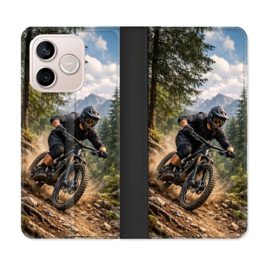 Housse Cuir Portefeuille Pour Honor 600 Lite 5G Sport VTT Montagne