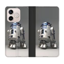 Housse Cuir Portefeuille Pour Honor 600 Lite 5G Star Wars - R2D2