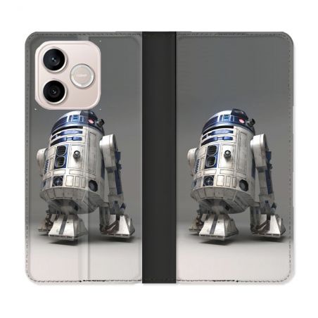 Housse Cuir Portefeuille Pour Honor 600 Lite 5G Star Wars - R2D2