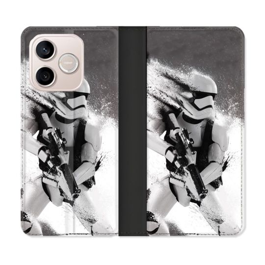 Housse Cuir Portefeuille Pour Honor 600 Lite 5G Star Wars - Trooper