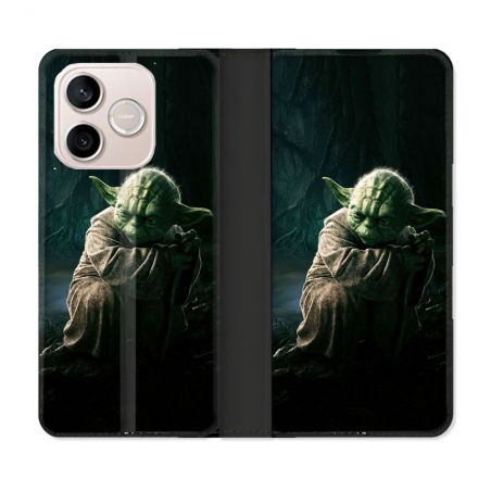Housse Cuir Portefeuille Pour Honor 600 Lite 5G Star Wars - Yoda sombre