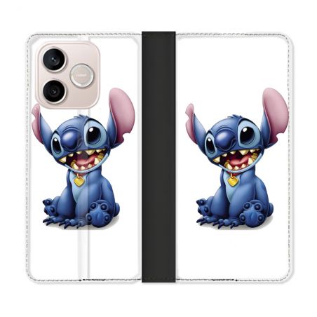 Housse Cuir Portefeuille Pour Honor 600 Lite 5G Stitch Blanc