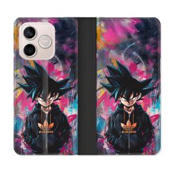 Housse Cuir Portefeuille Pour Honor 600 Lite 5G Street Art Sangoku