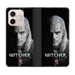 Housse Cuir Portefeuille Pour Honor 600 Lite 5G The Witcher Noir