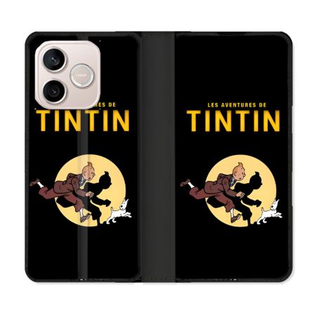Housse Cuir Portefeuille Pour Honor 600 Lite 5G Tintin Classique