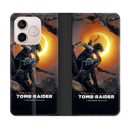 Housse Cuir Portefeuille Pour Honor 600 Lite 5G Tomb Raider