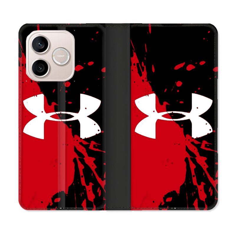 Housse Cuir Portefeuille Pour Honor 600 Lite 5G Under Armour
