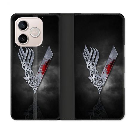 Housse Cuir Portefeuille Pour Honor 600 Lite 5G Viking