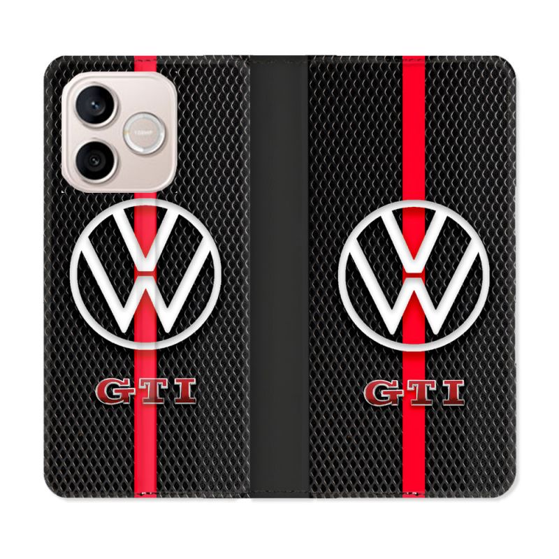 Housse Cuir Portefeuille Pour Honor 600 Lite 5G Volkwagen Line