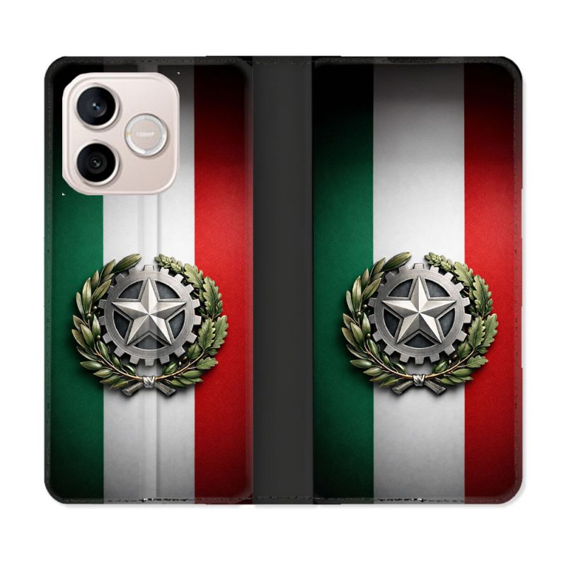 Housse Cuir Portefeuille Pour Honor 600 Lite 5G Voyage Drapeau Italie