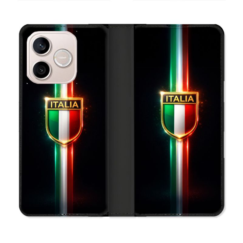 Housse Cuir Portefeuille Pour Honor 600 Lite 5G Voyage Drapeau Italie 3 2026