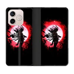 Housse Cuir Portefeuille Pour Honor 600 Lite 5G Voyage Japon Samourai