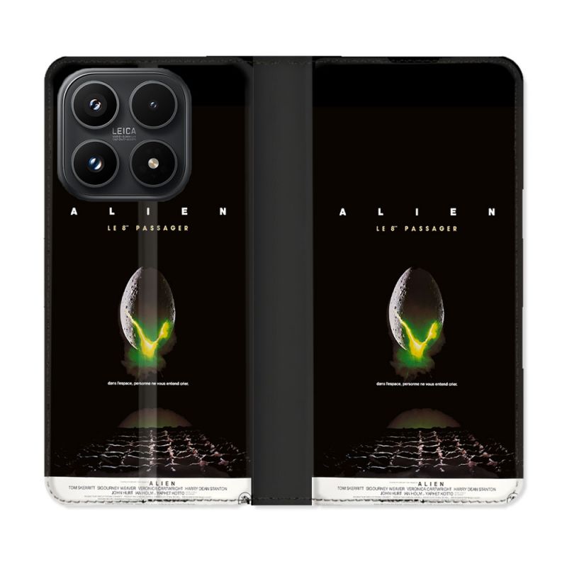 Housse Cuir Portefeuille Pour Xiaomi 17 Alien Affiche