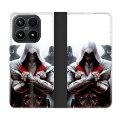 Housse Cuir Portefeuille Pour Xiaomi 17 Assassin Creed Mask
