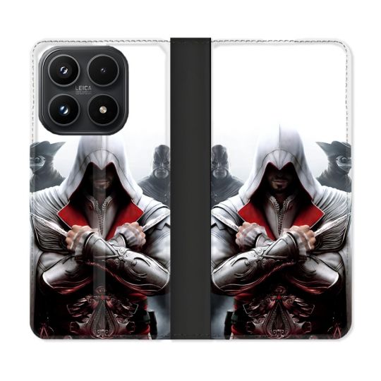Housse Cuir Portefeuille Pour Xiaomi 17 Assassin Creed Mask