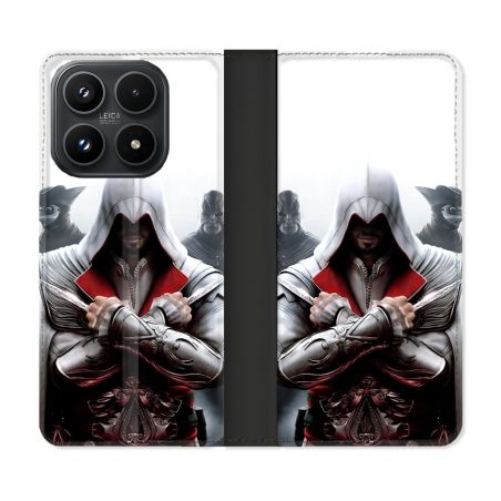 Housse Cuir Portefeuille Pour Xiaomi 17 Assassin Creed Mask