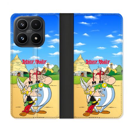 Housse Cuir Portefeuille Pour Xiaomi 17 Astérix Obélix Color