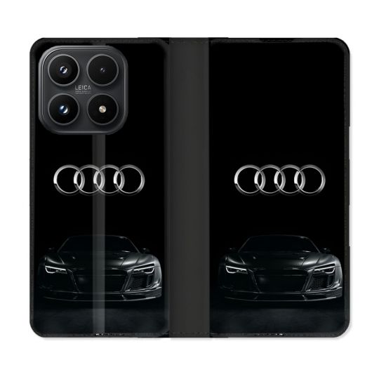 Housse Cuir Portefeuille Pour Xiaomi 17 Audi