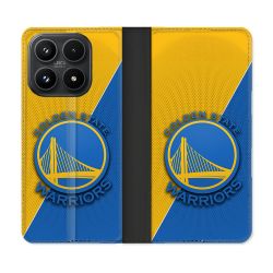 Housse Cuir Portefeuille Pour Xiaomi 17 Basket Golden State Warriors