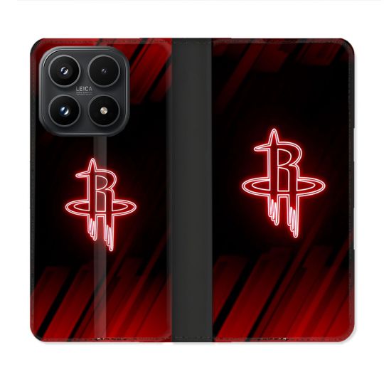 Housse Cuir Portefeuille Pour Xiaomi 17 Basket Houston Rockets