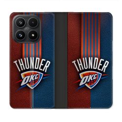 Housse Cuir Portefeuille Pour Xiaomi 17 Basket Oklahoma City Thunder
