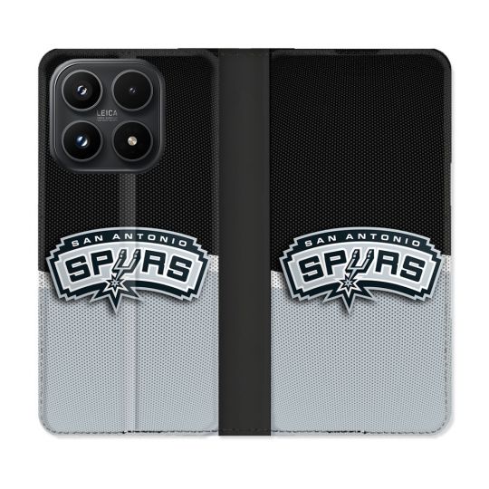 Housse Cuir Portefeuille Pour Xiaomi 17 Basket San Antonio Spurs