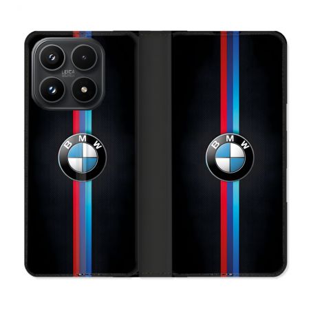 Housse Cuir Portefeuille Pour Xiaomi 17 BMW Logo