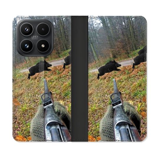 Housse Cuir Portefeuille Pour Xiaomi 17 Chasse Vision Tir