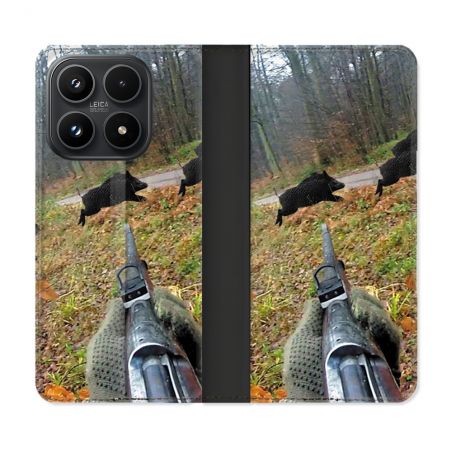 Housse Cuir Portefeuille Pour Xiaomi 17 Chasse Vision Tir