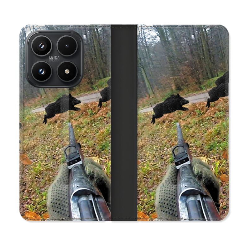 Housse Cuir Portefeuille Pour Xiaomi 17 Chasse Vision Tir