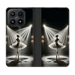 Housse Cuir Portefeuille Pour Xiaomi 17 Danseuse Lumière