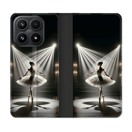 Housse Cuir Portefeuille Pour Xiaomi 17 Danseuse Lumière