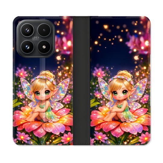 Housse Cuir Portefeuille Pour Xiaomi 17 Fantastique Fee Kawaii